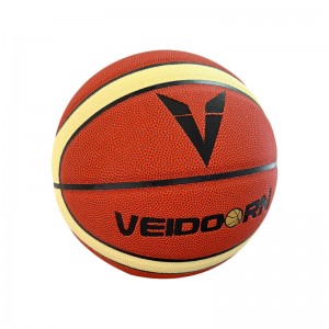 Basketball Customized Soft Touch PU Basketball Ball ສໍາລັບຫຼິ້ນພາຍໃນ
