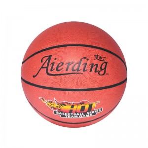 Untwerp Oanpast basketbal soft touch PU basketbalbal foar binnen, bûten spieljen