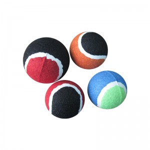 ຊິລິໂຄນເປັນມິດກັບສິ່ງແວດລ້ອມ Interactive Pet Toy ບານ tennis ຂອງຫຼິ້ນສໍາລັບຫມາ