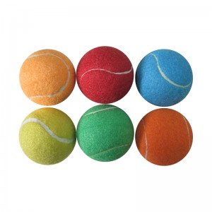 नौसिखिया खिलाड़ी के लिए ऊनी रबर सामग्री टेनिस बॉल प्रशिक्षण अभ्यास बॉल्स