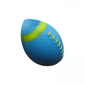 Синьо-зелений гумовий американський футбол розміру 3 із спеціальним логотипом