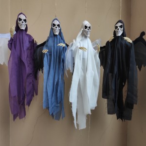 Voice-Controlled Flying Ghost Haunted House Bar Nightclub Horror Skull Decoration Supplies Halloween Ghost Ornament