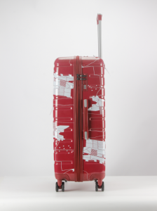 Prilagođeno štampanje ABS PC kolica za putovanja ljupki setovi prtljage sa kozmetičkom torbicom