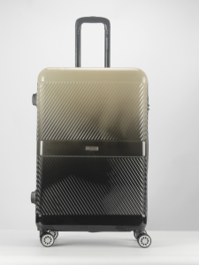 حقيبة سفر بسحاب صلبة مخصصة متعددة الأحجام من الكمبيوتر الشخصي، 4 عجلات، قفل رقمي محمول آمن للحمل على حقيبة السفر