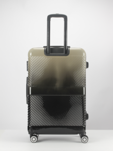 Customized hard shell zipper luggage multi size PC travel trolley case 4 wheels portable digital lock luwas nga dad-on sa maleta