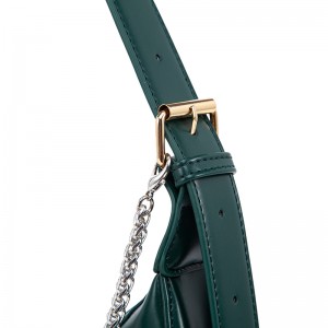 Bottle Green Crescent Bag