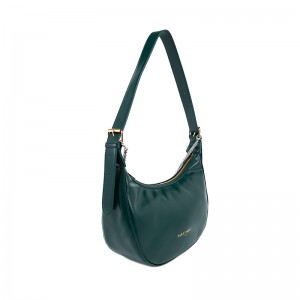 Bottle Green Crescent Bag