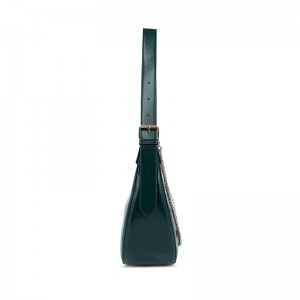 Bottle Green Crescent Bag