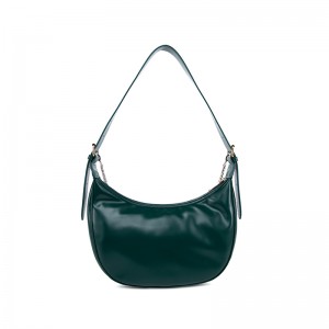 Bottle Green Crescent Bag