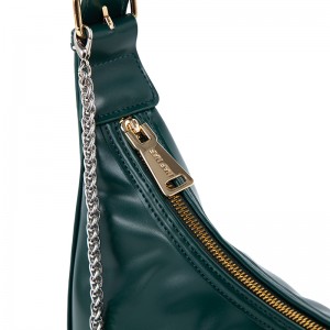 Bottle Green Crescent Bag