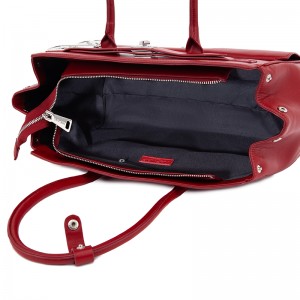Vibrant Red Top-Handle Bag