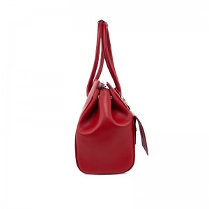 Vibrant Red Top-Handle Bag