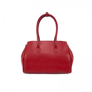 Vibrant Red Top-Handle Bag