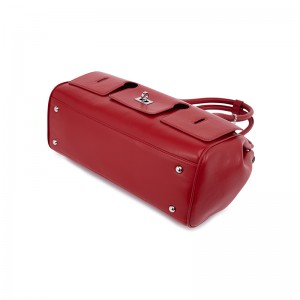 Vibrant Red Top-Handle Bag