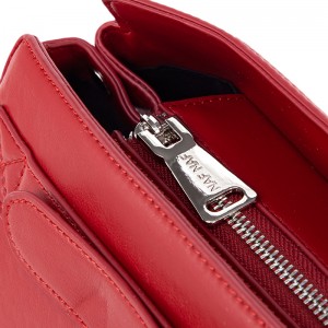 Vibrant Red Top-Handle Bag