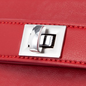 Vibrant Red Top-Handle Bag