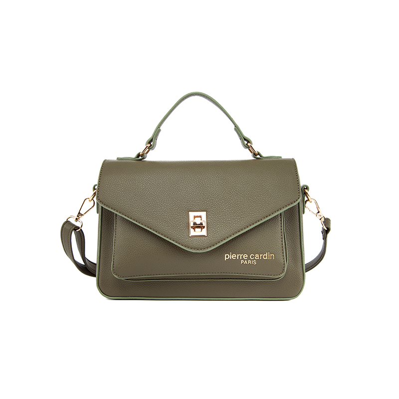 Olive Green Two-Way Envelope Bag (Handheld & Crossbody)