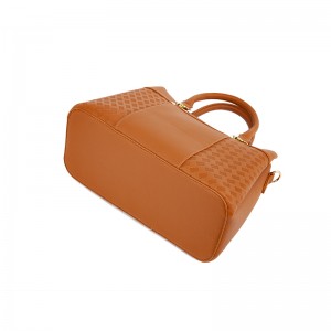 Tan Two-Way Boston Bag (Handheld & Crossbody)