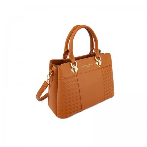 Tan Two-Way Boston Bag (Handheld & Crossbody)