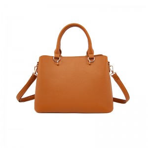 Tan Two-Way Boston Bag (Handheld & Crossbody)