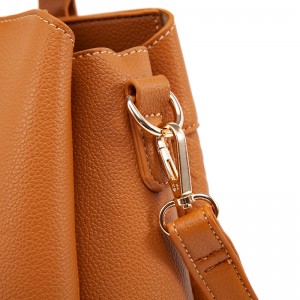 Tan Two-Way Boston Bag (Handheld & Crossbody)
