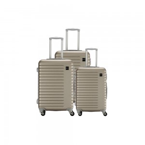 Personalizatu ABS duru 3 pezzi New Mold Trolley Case Hard Shell Valigia di viaghju in cabina Set di bagaglii Trolley Bag