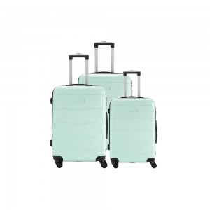 Fashionable good feedbacks cabin portable colorful ABS best price Luggage set trolley case