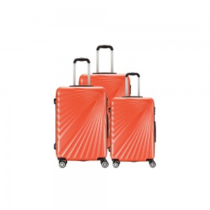 Tshiab Tsim ABS Khoom Hard Case Koffer Teeb 4 Spinner Log Trolley Luggage Customize Suitcase Hnab