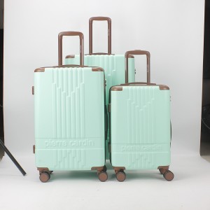 Новая тенденция, настраиваемые цвета, наборы багажа из АБС-пластика, 20, 24, 28 дюймов, дорожные сумки на колесиках, 4-колесный чемодан для багажа