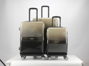 Op maat gemaakte harde schaal ritsbagage multi-size pc-reistrolley 4 wielen draagbare digitale slot veilige handbagage koffer