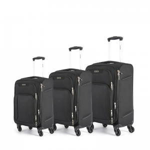 Fabric suitcase with wheels soft case supplier