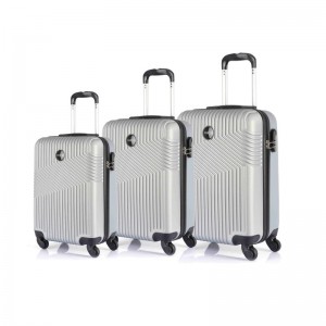 ABS luggage manufacturer checked suitcase with wheels