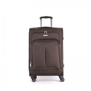 Fabric luggage supplier soft trolley suitcase
