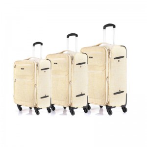 Soft luggage fabric suitcase airplane case