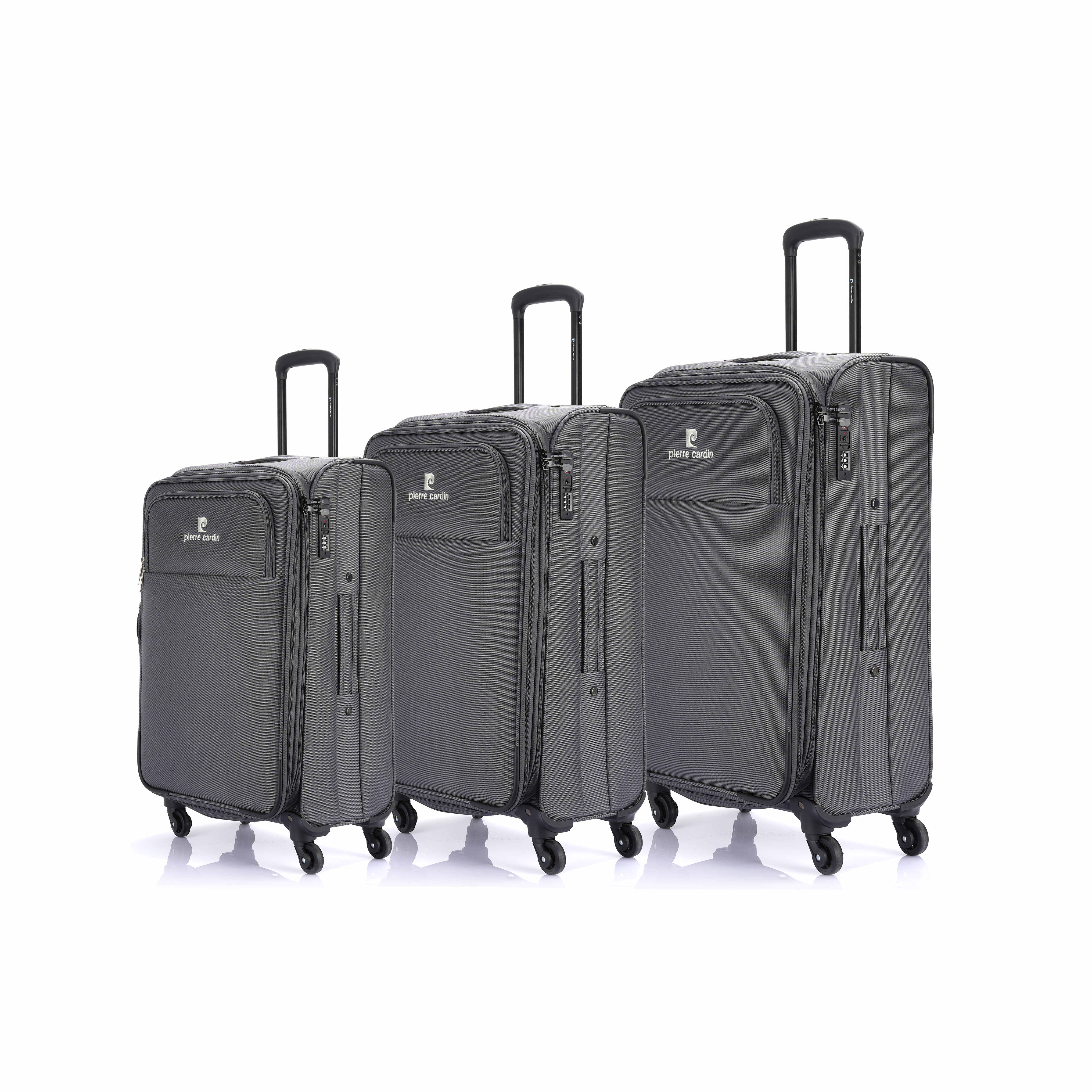Soft fabric luggage with trolley factory direct sell