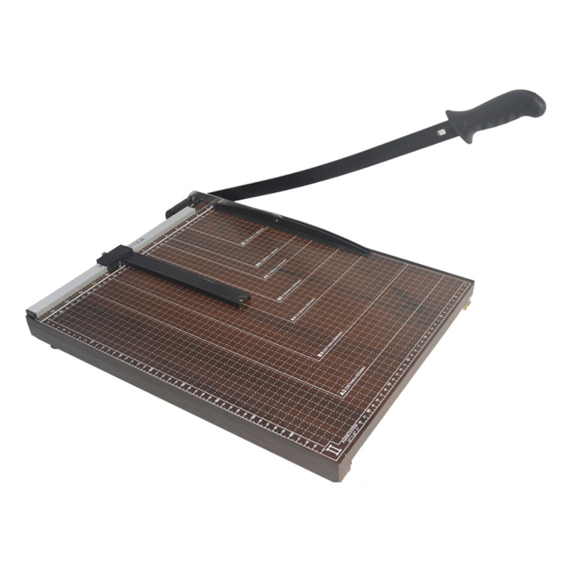 Professional Manufacture B4 Manual Wood Guillotine Paper Cutter Rotary Paper Trimmer