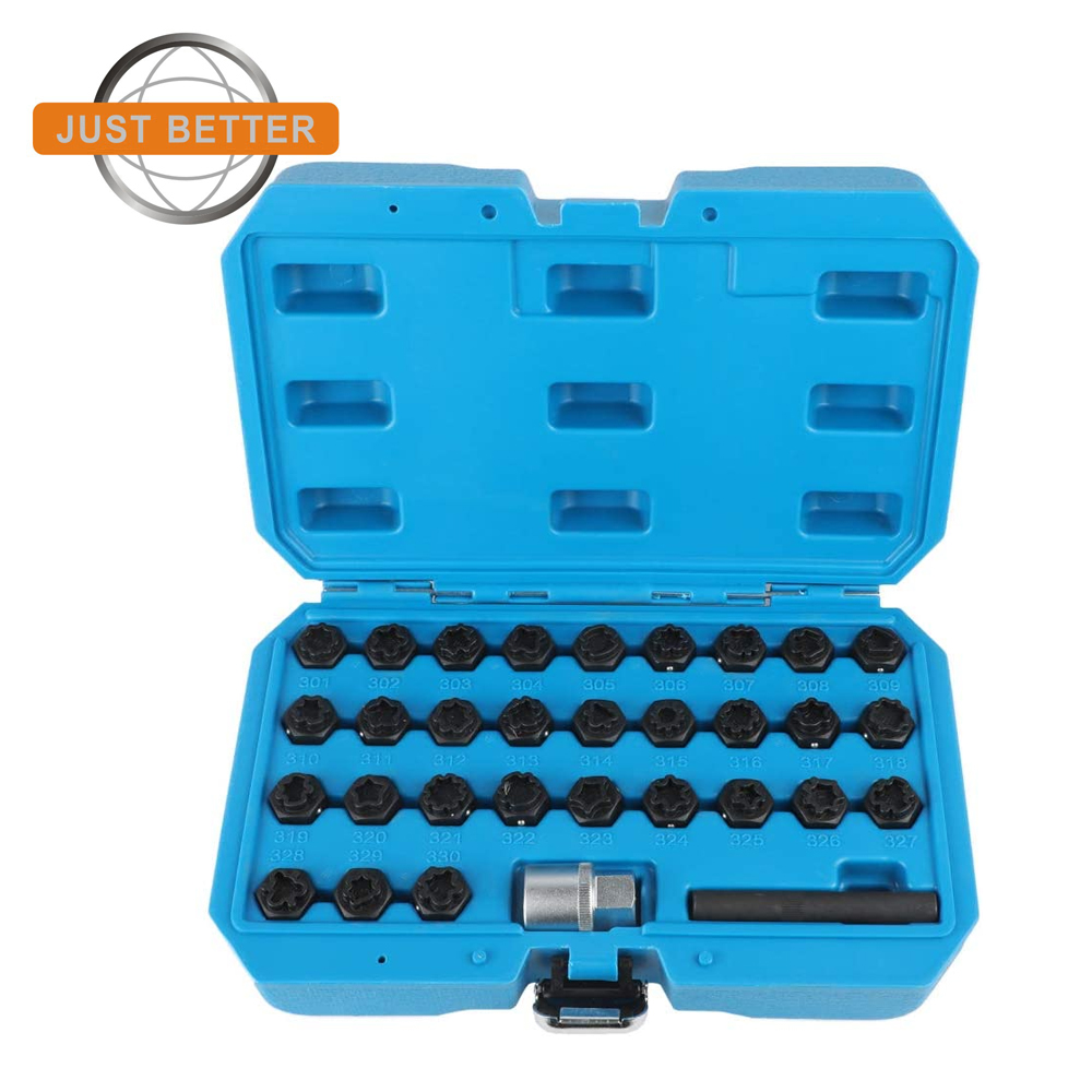 Low price for Car Trolley Jack - 32pcs Mercedes Benz Locking Wheel Nut Stud Remover Tool Kit  – Just Better