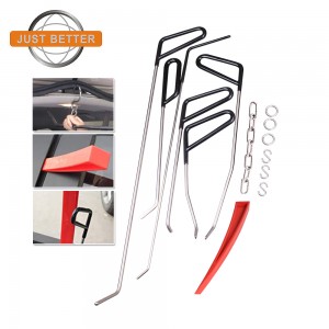 Paintless Dent Repair Tool 6pcs Dent Hooks Rods C Style Rods Tool for Car Body Hail Damage Door Dent Removal