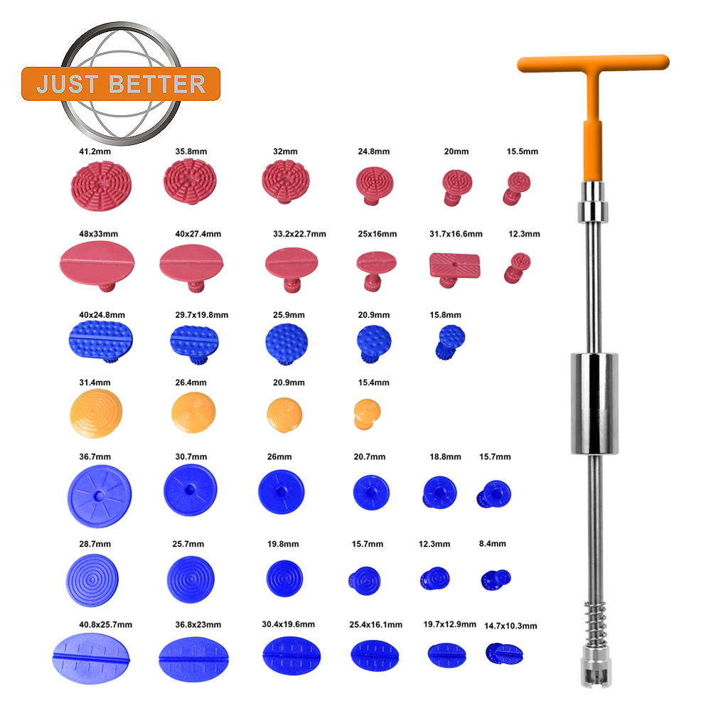 Manufactur standard Vip Pdr Tools - Auto Body Paintless Dent Repair Tool – Dent Repair kit with Slide Hammer T Bar Dent Puller for Car Body Hail Dent Removal Dent Remover Automobile Body Rep...