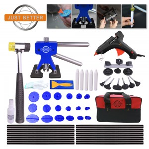 PDR Tool Kit Auto Body Paintless Dent Repair Removal Tool Kits Dent Lifter Auto Glue Dent Puller Kits for Hail Dents and Car Dents