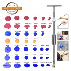 Paintless Dent Repair Kits with 39pcs Dent Removal Pulling Tabs Dent Removal Kit for Automobile Body