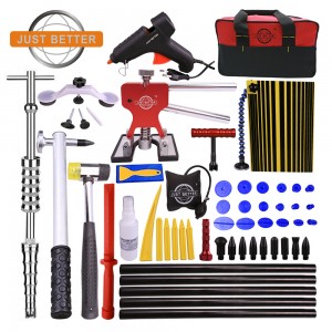 Wholesale Price China Pdr Tools Turkey - PDR Automotive Paintless Dent Repair Kit Car Dent Puller kit Glue Gun for Hail Damage  – Just Better