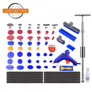 Paintless Dent Repair Kit with Slide Hammer T Bar Car Dent Puller and Glue Gun for Car Body Hail Dent Removal Auto Body Repair