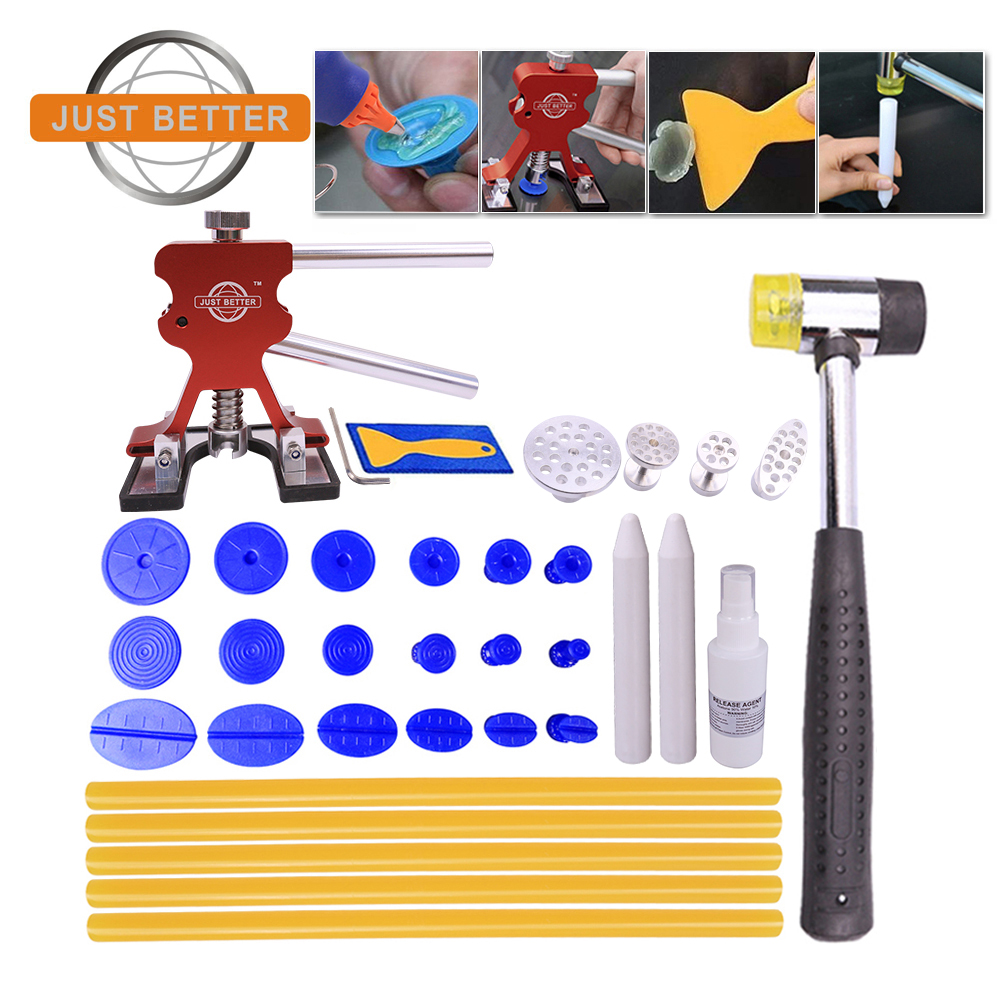 Car Paintless Dent Repair Puller Tool Dent Lifter Kit Featured Image