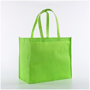 Custom print supermarket grocery promotion shopping non woven carry bag without lamination
