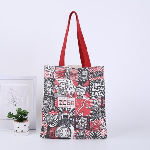 eco friendly custom logo organic reusable 100% cotton shopping bag canvas grocery bag oversize tote bag for women lady