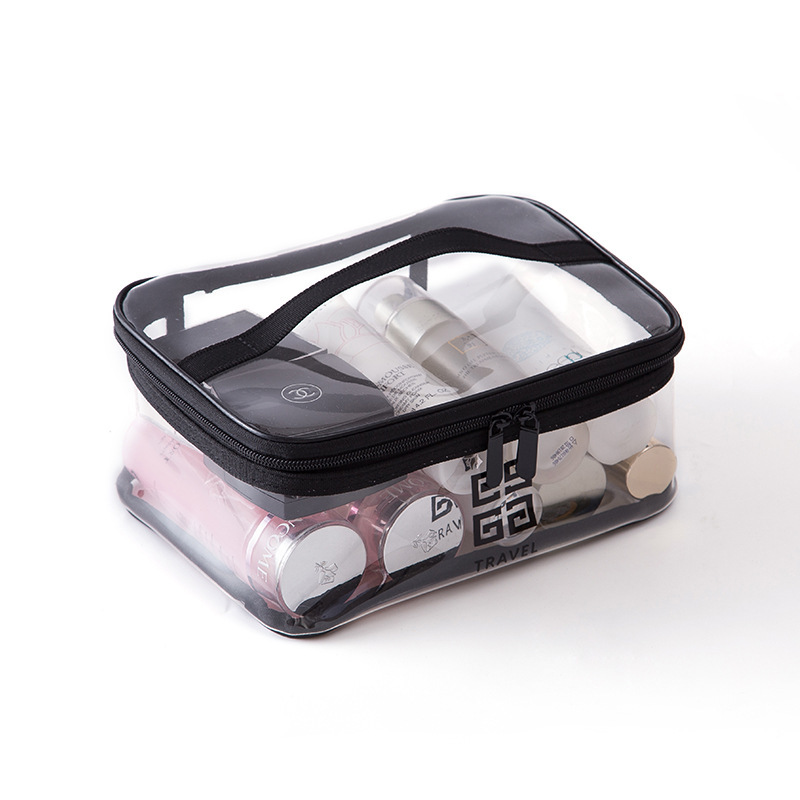 Transparent Cosmetic Bag PVC Women Zipper Clear Makeup Bags Beauty Case  Travel Make Up Organizer Storage Bath Toiletry Wash Bag