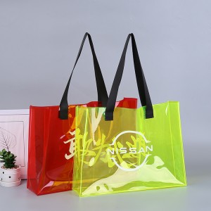 Wholesale Amazon Hot Sale PVC Transparent Square Underarm Jelly Tote Bags Casual Ladies Purses For Women Hand Bags