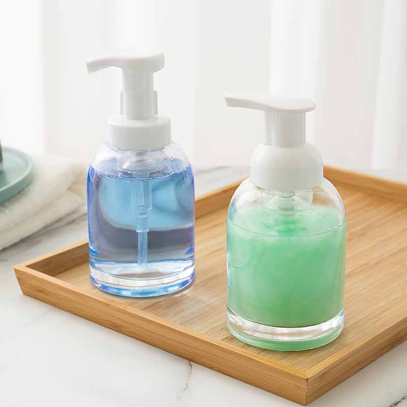 250ml Transparent Glass Foam Hand Sanitizer Dispenser Bottle Featured Image