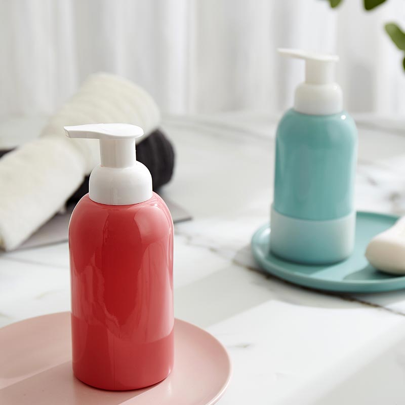 Custom 375ml Colored Liquid Soap Dispenser Bottle with Foam Pump